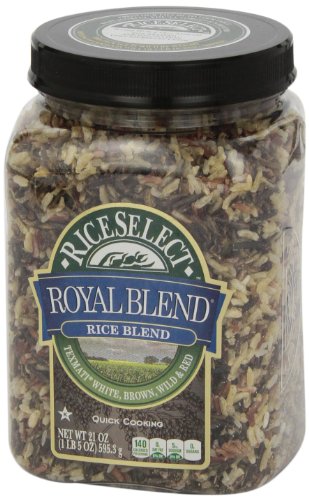 Rice Select Royal Blend, Texmati White, Brown, Wild, & Red Rice, 21 Oz #TOP2