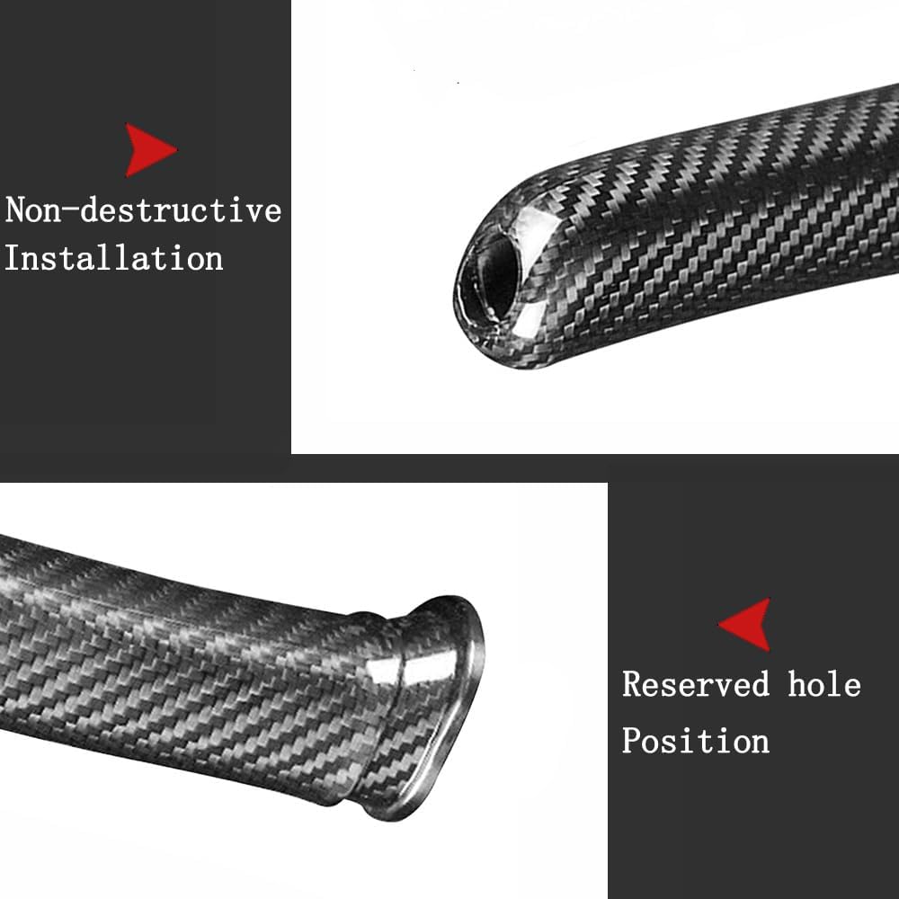 Carbon Fiber Handbrake Grip Compatible with Ford Ranger 2016 2017 2018 2019 2020 2021 2022 Emergency Parking Hand Brake Replacement Automotive Handle Lever Modified Black