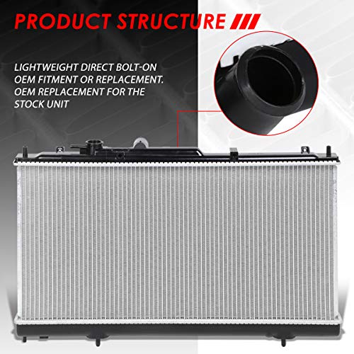Image of Auto Dynasty Radiator Compatible with 2001-2006 Chrysler Cirrus Sebring Dodge Stratus Mitsubishi Eclipse 2.4L 2.7L AT, DPI 2438 Factory Style 1-Row Cooling Radiator, Aluminum Core