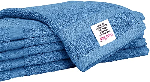 Utopia Towels [12 Pack Premium Wash Cloths Set (12 X 12 Inches) 100% Cotton Ring Spun, Highly Absorbent And Soft Feel Essential Washcloths For Bathroom, Spa, Gym, And Face Towel (Electric Blue) #TOP5
