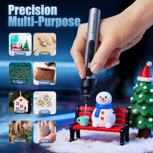 Image of AM ARROWMAX Mini Electric Screwdriver & Electric Drill, 2 in 1 Tool Set, Drilling Adapter, 600RPM, Precision Screwdriver, 70 Bit, 5 Torque Settings, Power Screwdriver for Phones Watch Laptops