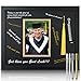 Lineshading 12 x 15 Inch Graduation Signature Board Picture Frame with Tassel Holder 5 x 7 Inch Mat Gold Tassel 4 Pens Graduation Frame Square Graduation Photo Frame for Party Display Centerpiece