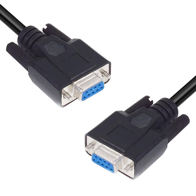 RS232 DB9 Female to Female Straight Connection Cable 1.5 Meter