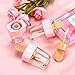 Gonioa 8pcs Clear Mini Lip Gloss Tube Empty Lip Balm, Ice Cream Shape Cosmetic Gloss Tube Travel Gloss Container