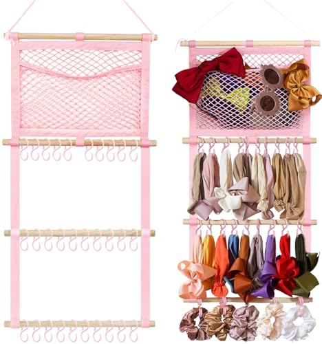 Image of kangaroo Headband Holder Hair Bows Organizer for Baby Girls Large Capacity Bow Holder Hair Accessories Wall Hanging Organizer for Toddler Baby Girl Nursery Room Decor