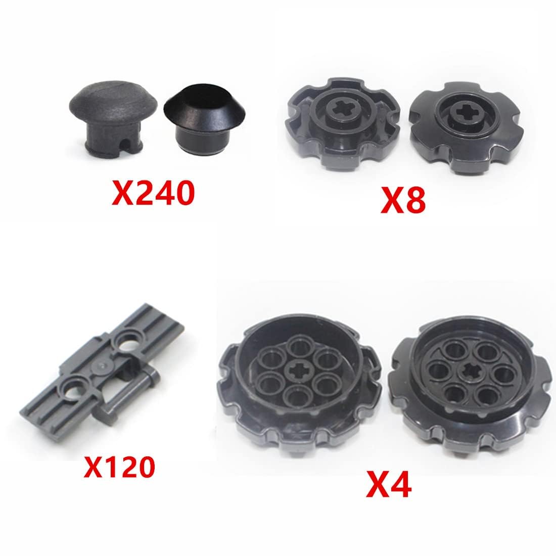 HBBY Technic reserveonderdelenset, techniek loopvlak, brede rupsketting, bouwset, Technic