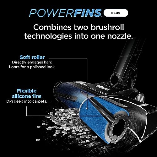 Image of Shark IZ562H Pro Cordless Vacuum with Clean Sense IQ & Odor Neutralizer, PowerFins Plus Brushroll, Includes Duster Crevice & Pet Tool, Up to 40 Minute Runtime, Light Blue, Without MultiFLEX (Renewed)