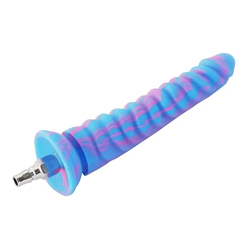 FREDORCH Realistic Silicone Dildo for Sex Machine Vac-U-Lock with Quick Air Connector Device User (Blue, 21.8cm/8.58nch) - blue - 21.8cm/8.58nch
