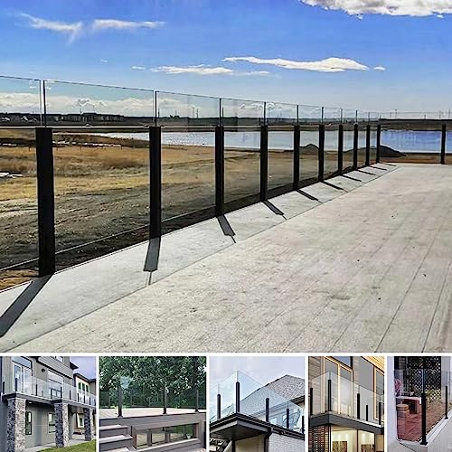 Poteau de balustrade contre le vide pour panneau 10mm 12mm - 3