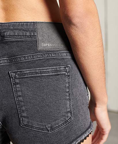 Superdry Short Lace Hot pour Femme, Wolcott Black Stone, Taille 26