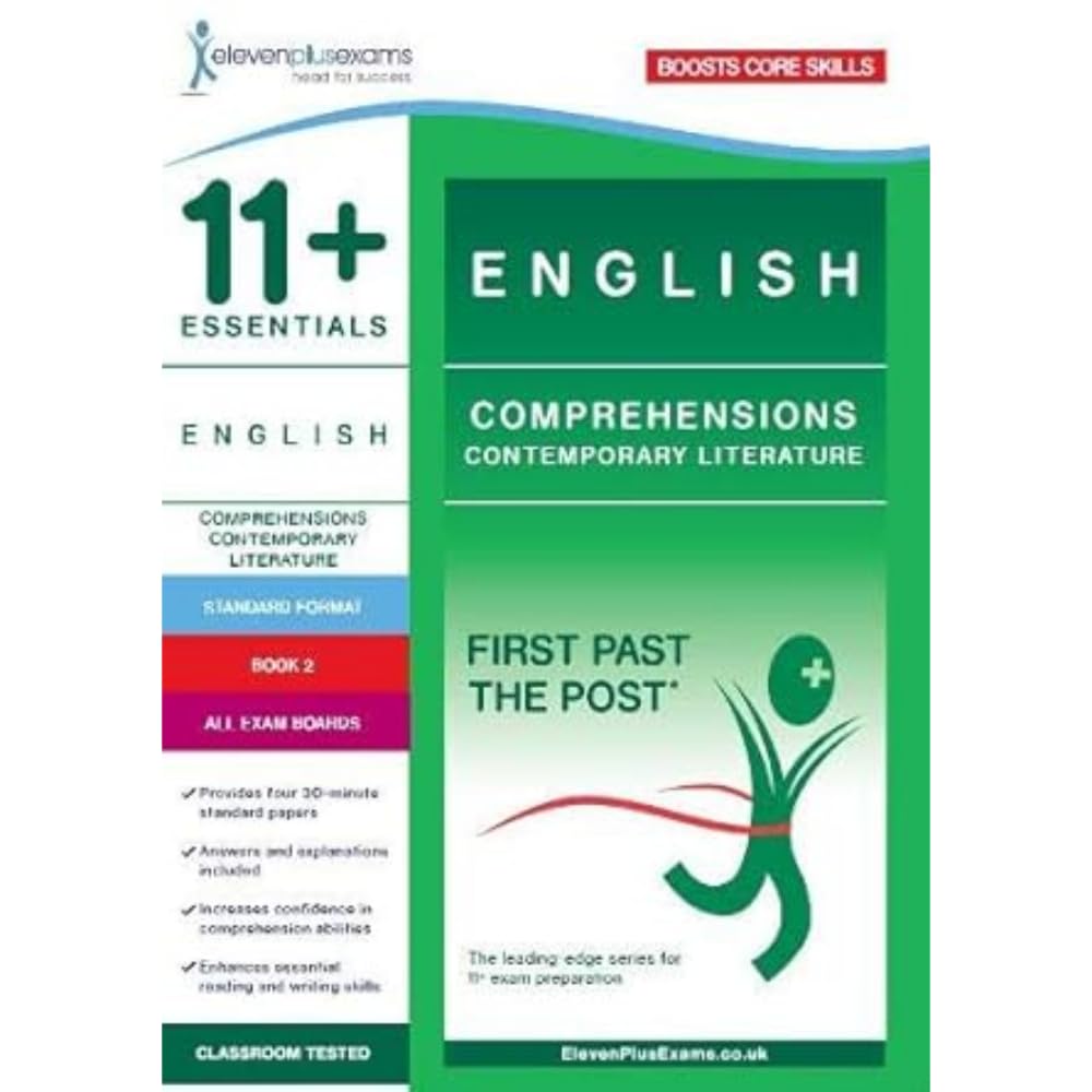 11+ Essentials English Comprehensions: Contemporary Literature Book 2 –