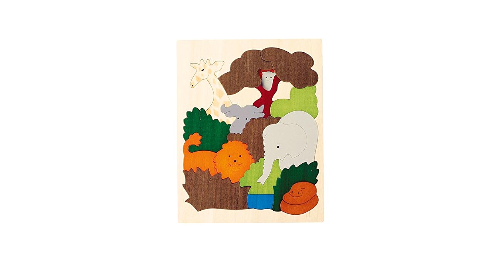 ジョージラック　二重パズル　木製農場パズル トラクターと動物 ジョージラック 二重パズル 木製農場パズル トラクターと動物