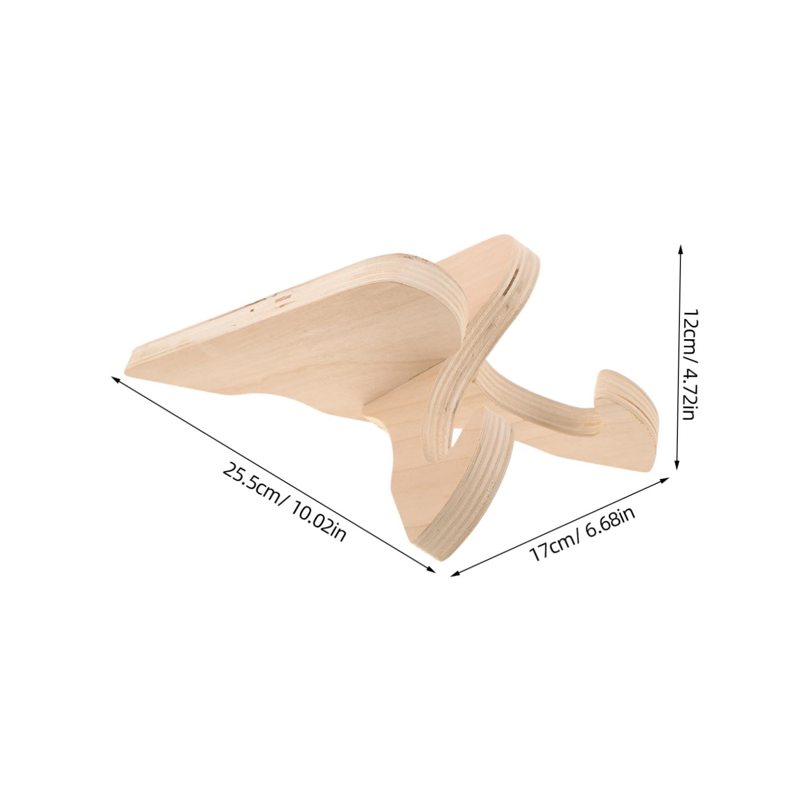 Abaodam Wood Snowboard Display Rack Solid Wood Skateboard Stand Space Saving Freestanding Organizer for Home Shop Garage Durable Elegant Storage for Your Collection