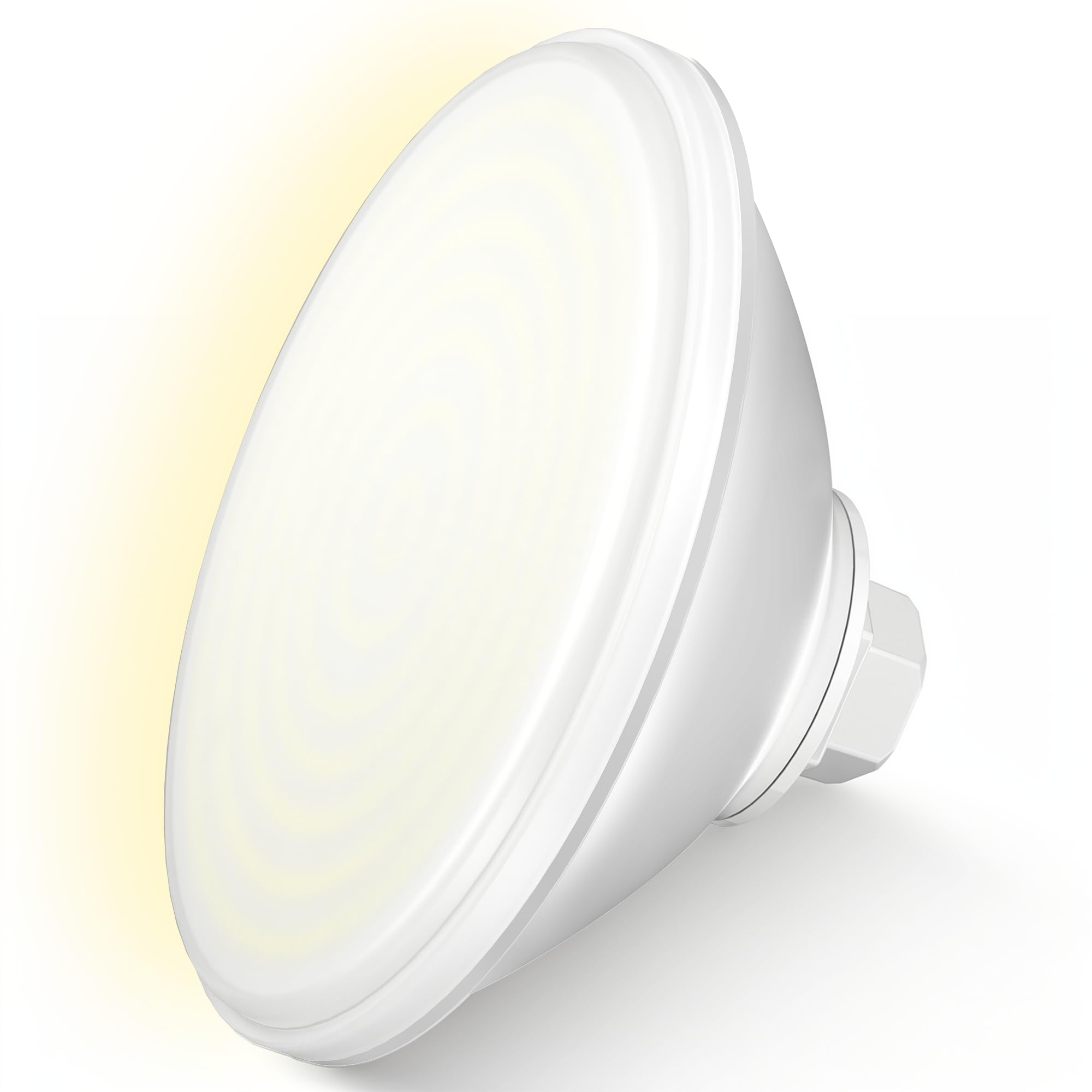 LED Poolbeleuchtung PAR56, 30W Harz Gefüllt Unterwasserscheinwerfer Nicht Dimmbar 2400lm, 12V AC/DC Poollampen IP68 Wasserdichte, für Folien, Fertig und Betonbecken, Warmweißes Licht