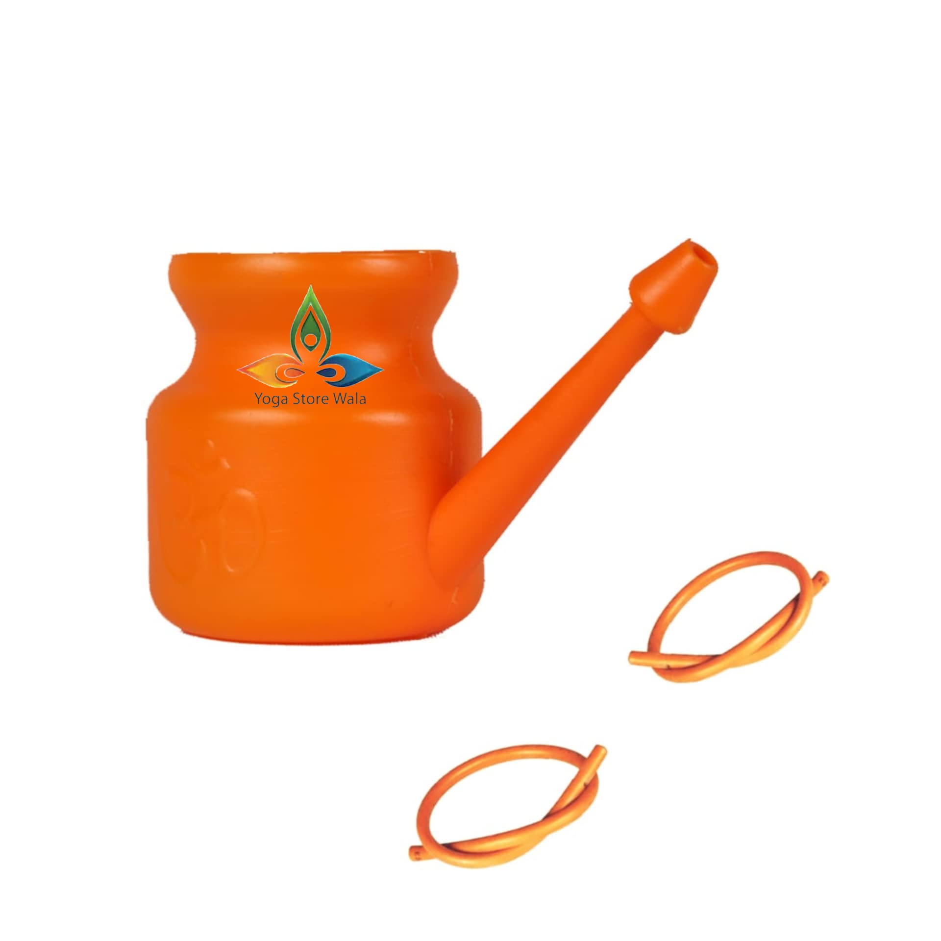 Yoga Store Wala Jal Neti Pot with Rubber Neti (540 ML Orange)-image-13