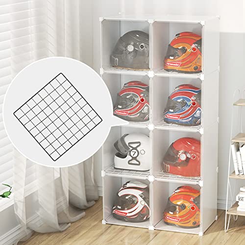 Helm-Ausstellungsstand, Motorrad-Helm-Aufbewahrungsschrank, Staubdichter  Haushaltsstnder, Motorrad-Elektro-Fahrradhelm-Aufbewahrung Fr Kleidung,  Taschen, Bcher,Wei,72x36,5x108,Friendly32 : Amazon.de: Garten
