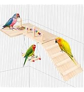 Amazon | Tresbro インコ 止まり木おもちゃセット4点入り 鳥パーチ