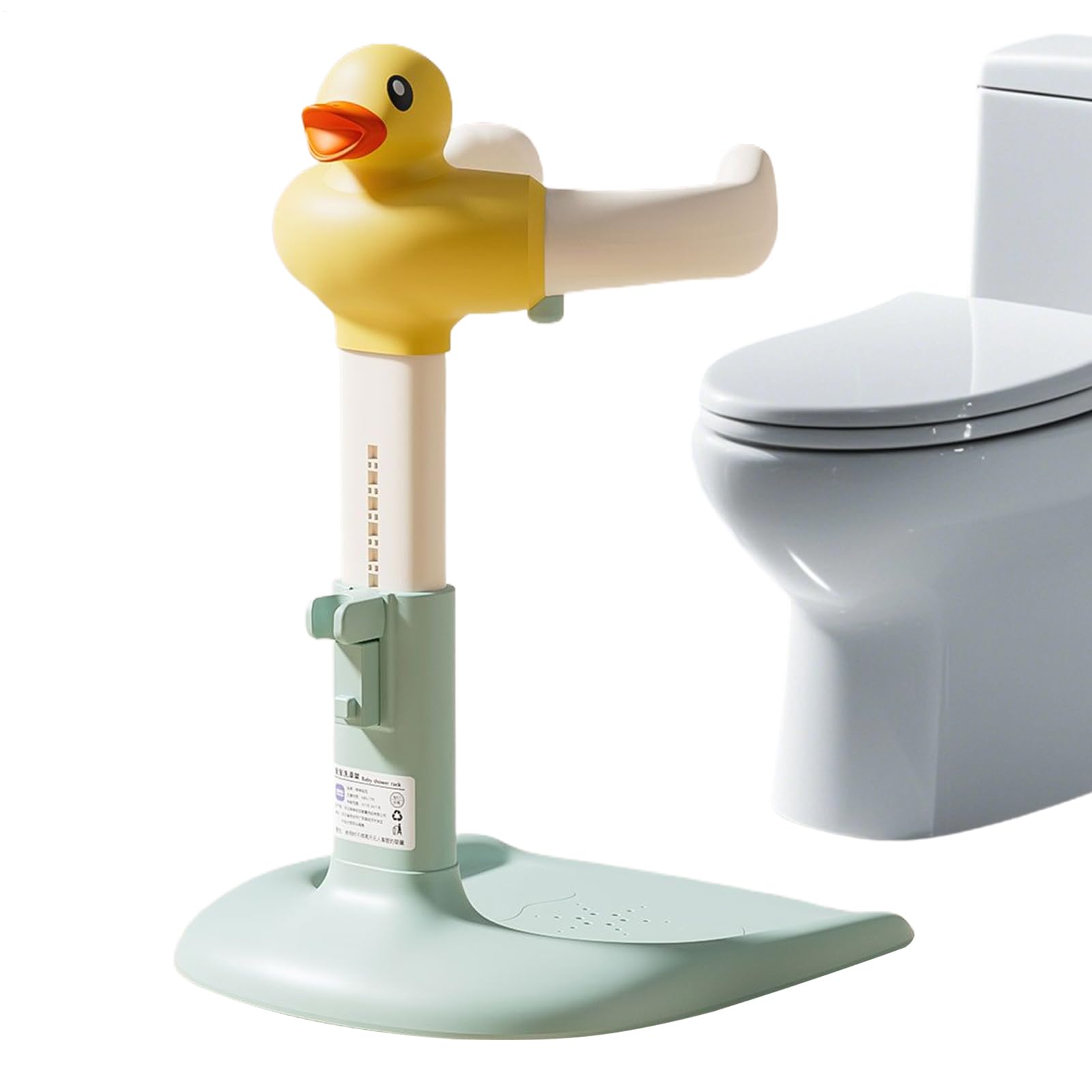 Soporte de Ducha para Bebés,Apoyo para Bebé de Pie en la Bañera | Soporte de Baño Portátil Antideslizante con Altura Ajustable para Bebés de 6 a 24 Meses