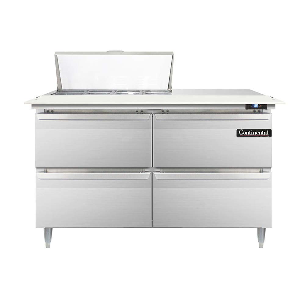 DL48-8C-D Designer Line Sandwich Unit by Continental Refrigerator – Commercial Grade