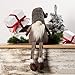 GMOEGEFT Swedish Gnome Plush Figurines, Christmas Halloween Elf Ornaments Table Decor, 17 Inches, Pack of 1（Coffee Sit）