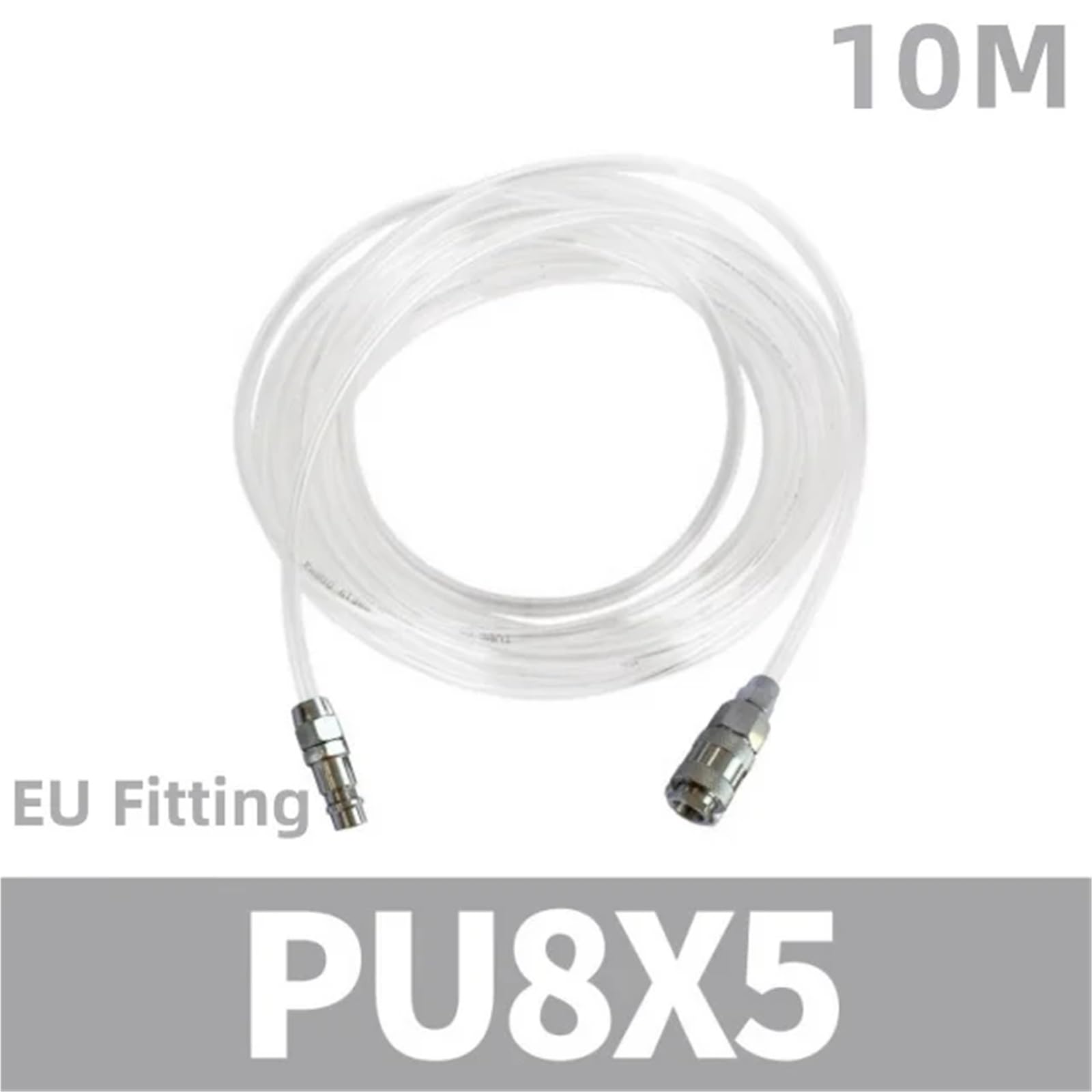 Tubo neumático recto de 8 x 5 mm, UE SP20 PP20, rojo, azul, blanco, 5 m, 10 m, 15 (blanco, 10 metros de UE)