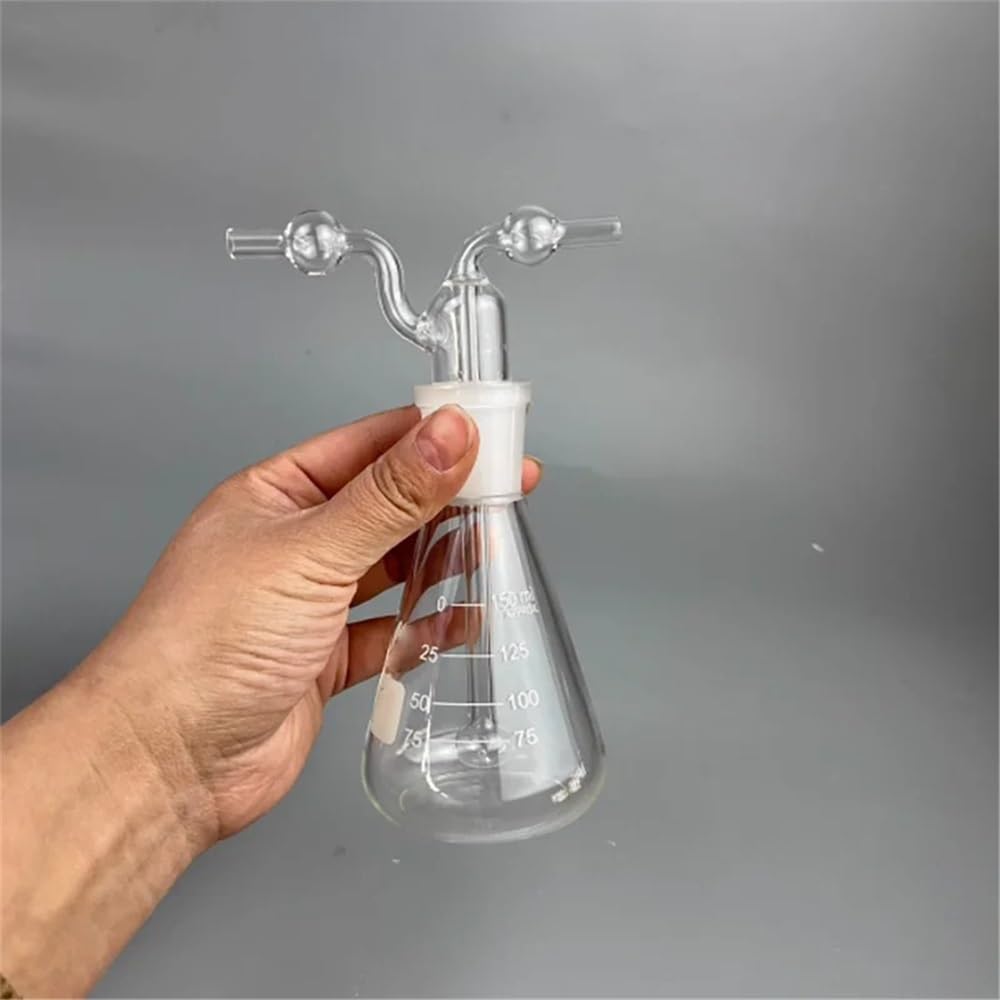 Sprzęt laboratoryjny butelka szklana 150 ml szklana trójkątna butelka do mycia filtr 500 ml (150 ml)