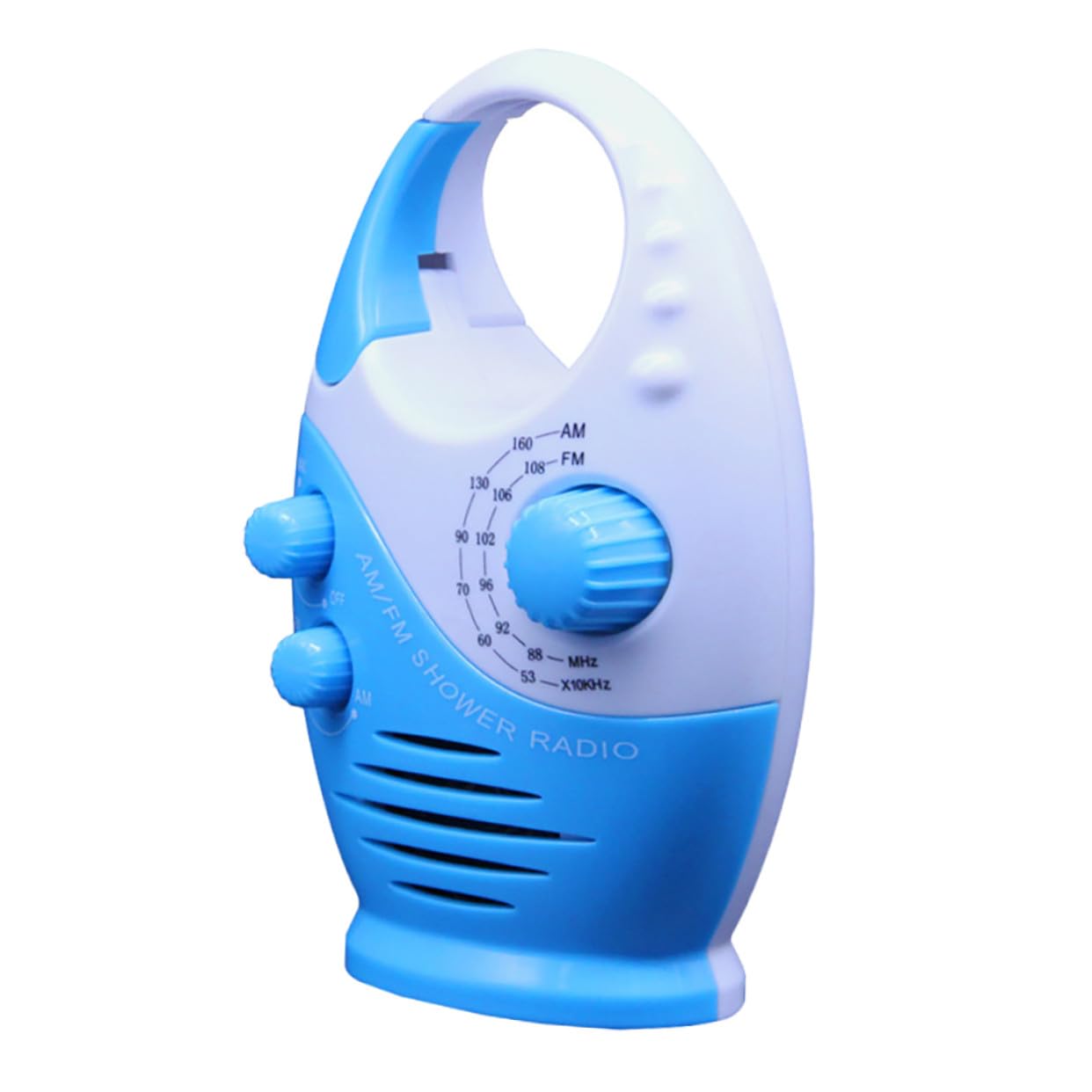 Radio de Ducha Portátil y Resistente al Agua Altavoz Integrado, Mini Radio Am/FM de Material Abs Adecuado para Baño y Viajes