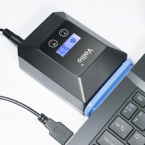 Voilio Laptop Cooler Vacuum Fan Cooler V6 LCD Screen Dynamically Display Real-time Temp