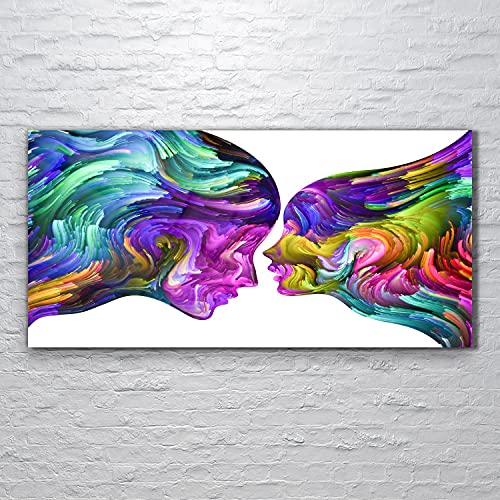 Tableau Image Acrylique Two faces art 120x60cm de design moderne - 2