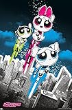 Trends International The Powerpuff Girls - Group City Wall Poster, 34L x 22.4W, Unframed Version