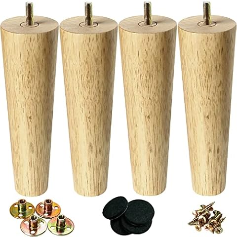KOIKEY Solid Wood Furniture Legs Set Cover