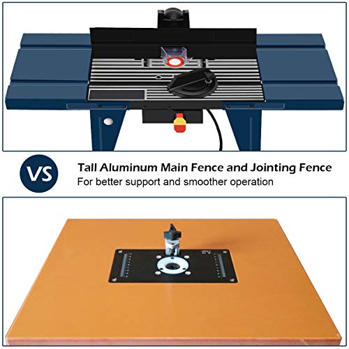 Goplus Electric Aluminum Router Table Wood Working Craftsman Tool Benchtop