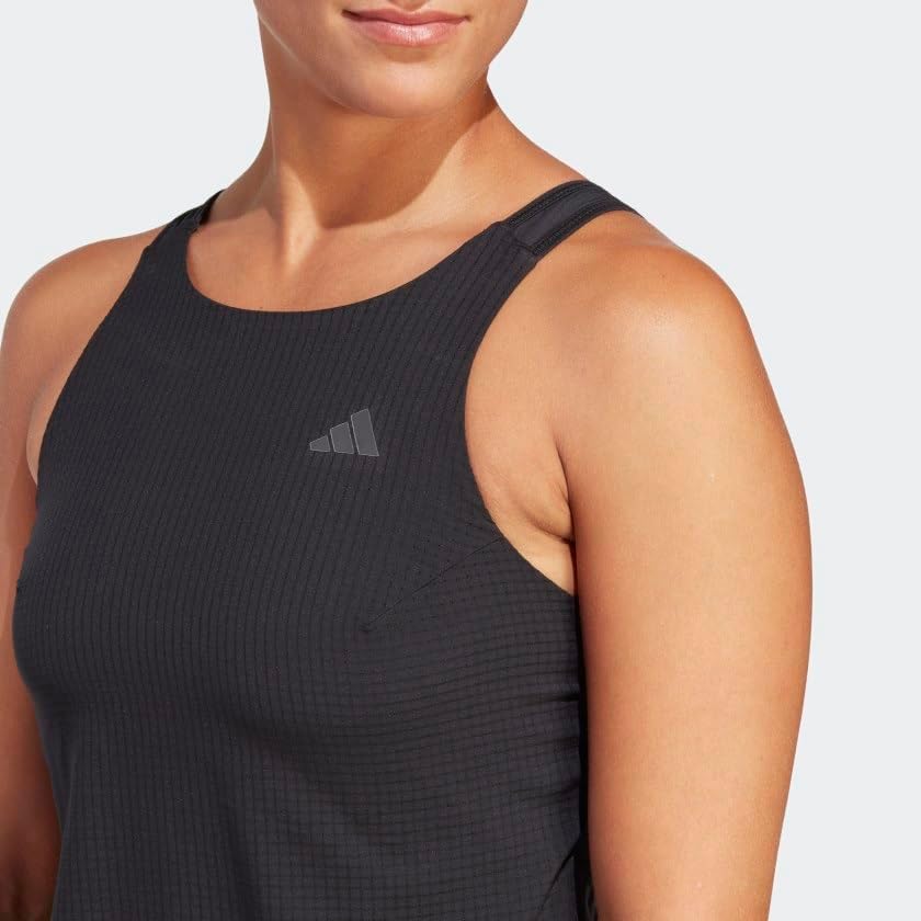 adidas Womens Ri 3S Sum Sleeveless Mini Dress Running Casual - Black - Image 5