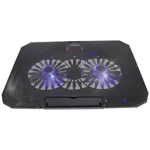 Base refrigerante para portátiles con doble ventilador silencioso miniatura 1