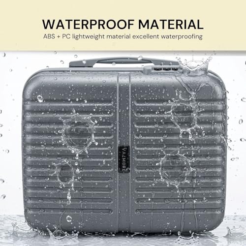 Image of VALMORE Valmore AeroVault 13 Hardshell Laptop Bag for 13-Inch MacBook, Polycarbonate Hard Case with Lock, Premium Cushioned Interior, Trolley Sleeve