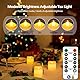 CILIENG 6er Wiederaufladbar LED Teelichter mit Timerfunction Ladestation, Flammenlose Teelichter für Hochzeiten Partys Tisch Halloween Weihnachten Deko, Durchmesser 4 cm x Höhe 4,6 cm