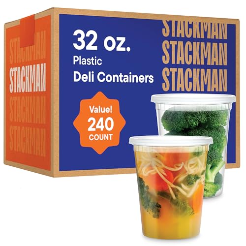 Stack Man 240 Set Clear Deli Containers