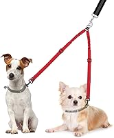 Vista 11 de Correa doble para perros, sin enredos, rotación de 360°, reflectante, con acoplador ajustable, divisor de correa para dos perros, cómoda
