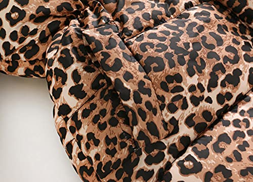 Winter Coat For Girls Hooded Floral Print Warm Cotton Parka Down Faux Fur Trim Girls Christmas Outfit Outwear Jacket C14 #TOP5