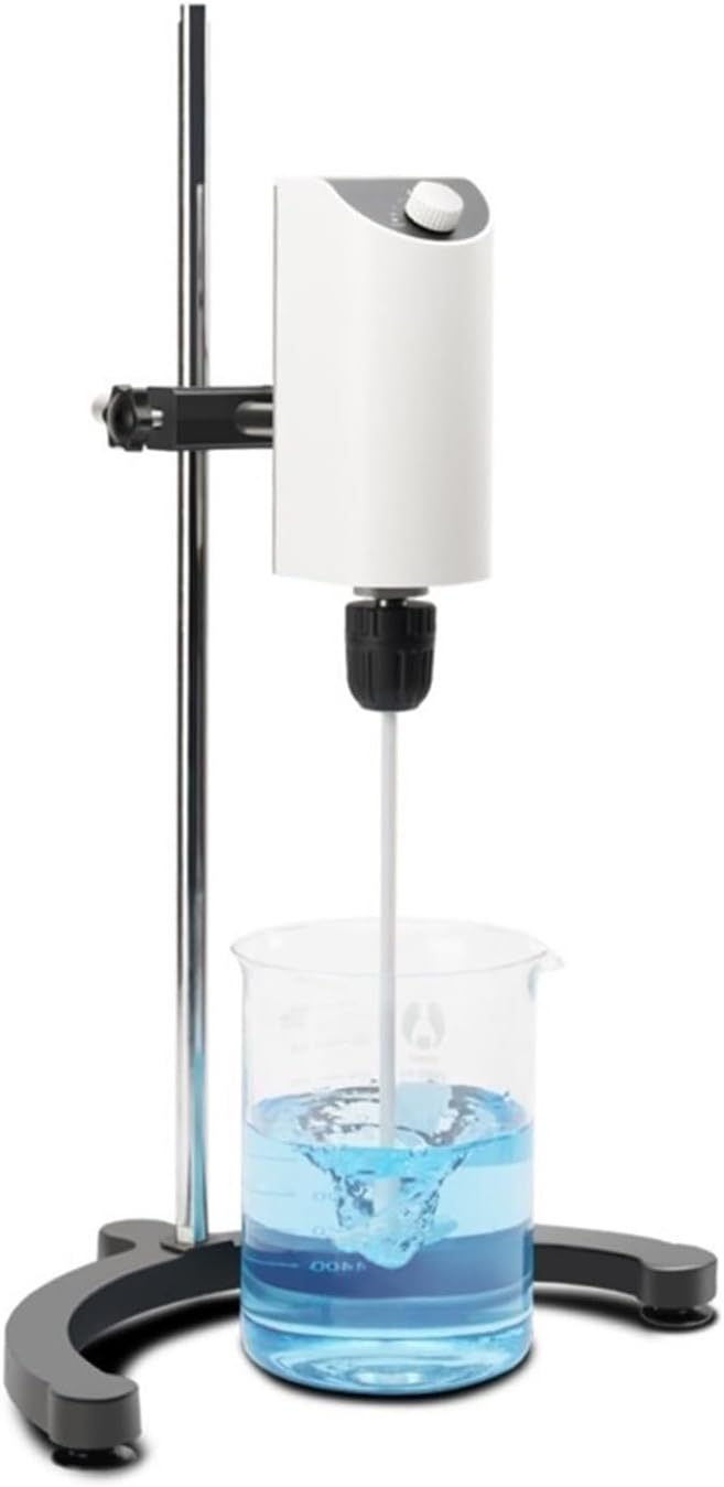 Compatible for Laboratory Mini Overhead Stirrer 10L Electric Perfume Mixer Liquid Lab Equipment(UK Plug,110V)
