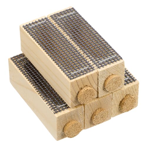 GALPADA 5 Piezas Jaula de bee de madera mantener el equipo jaulas acuerdo herramienta de crianza jaula de abejas accesorios de apicultor abeja reina suministros de apicultor Caqui