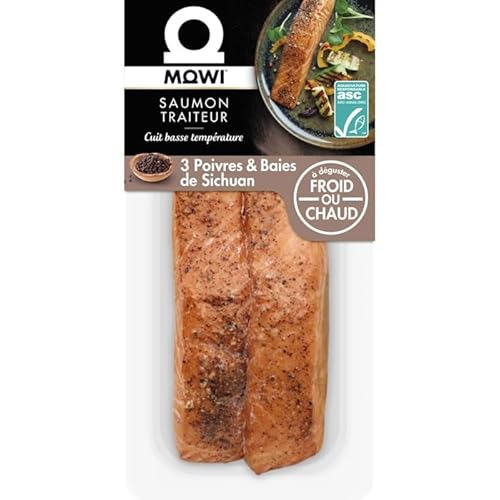 Pavés de saumon au 3 poivres et baies de Sichuan