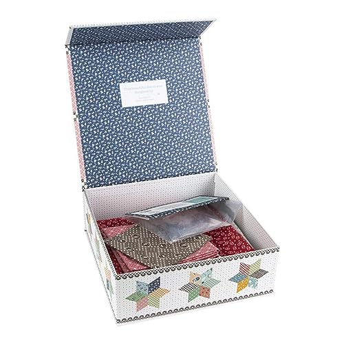 Riley Blake Assortment of Premium Quilt Boxed Kits from Your Favorite Designers, Including Lori Holt, Sandy Gervais, J. Wecker Frisch, etc.. (Pot Luck Stars Quilt Boxed Kit)