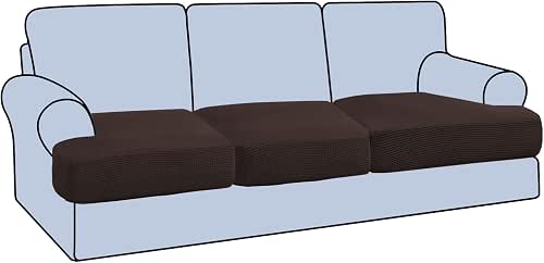 H.VERSAILTEX Stretch 3 Piece T Cushion Sofa Slipcovers Individually Sofa