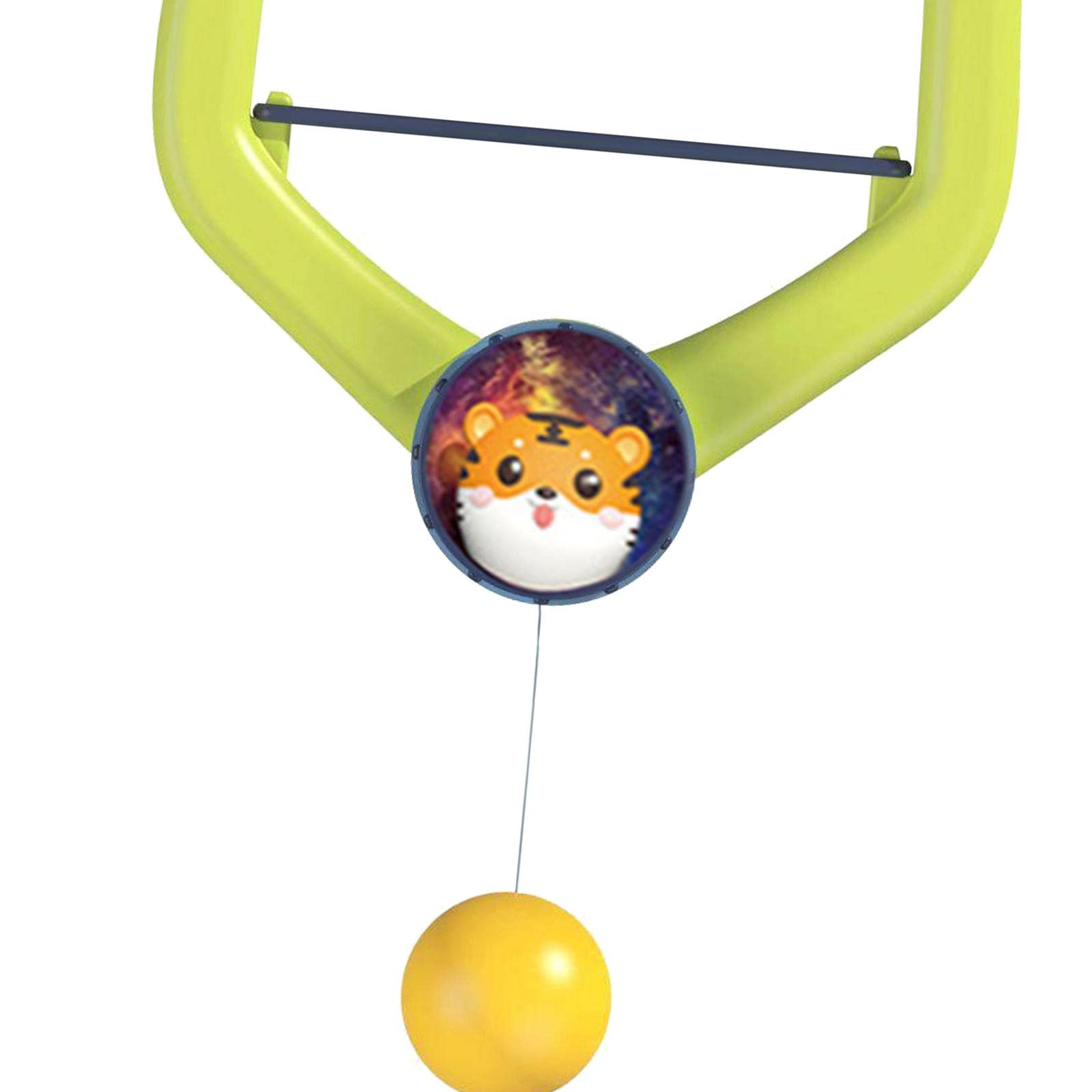 2 Pezzi Pong Set da Interno Appendibile Racchette Palle Portatile Migliora Reazioni Adatto Divertimento Familiare Allenamento