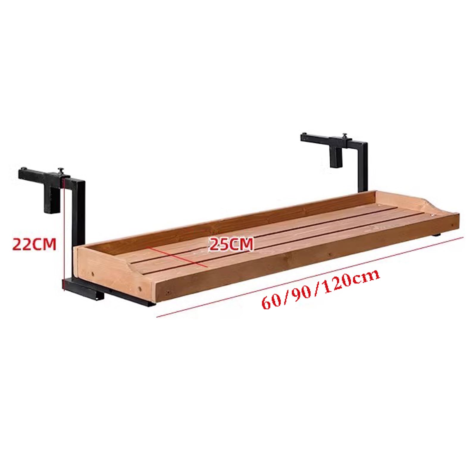 Tavolo pieghevole per ringhiera da balcone, scrivania da giardino da esterni, stabile, ideale per terrazze e balconi, design compatto e comodo