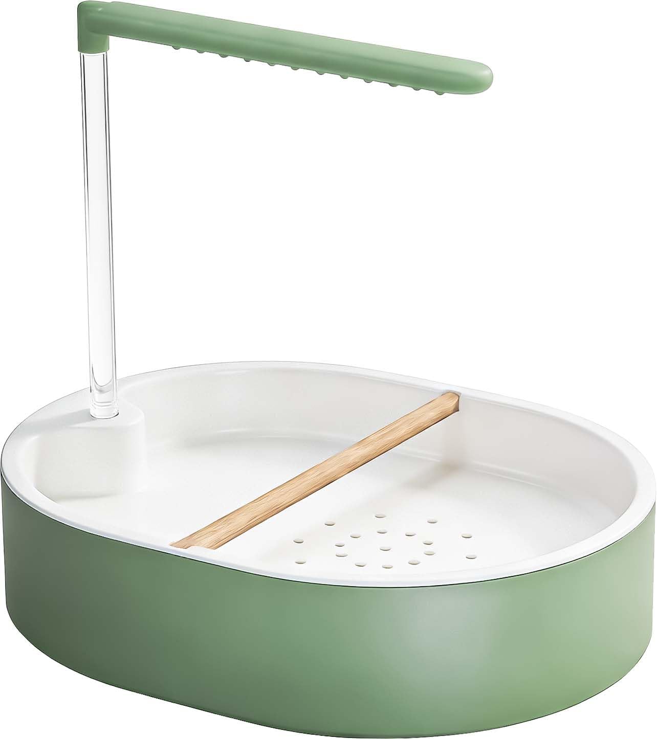 Automatic Bird Bath Circulating Water Large Parakeet Bathtub Bird Shower Fountain for Budgies, Cockatiels, Conures, Lovebirds, African Greys