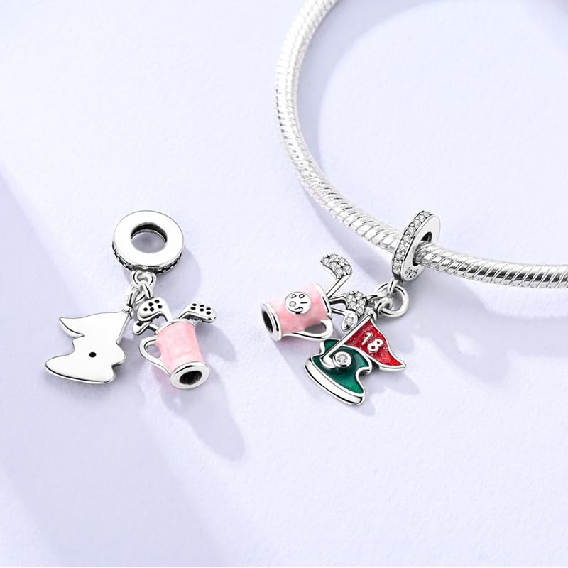 Golf Charm Charm, Compatible with Pandora Bracelet Neckalce3