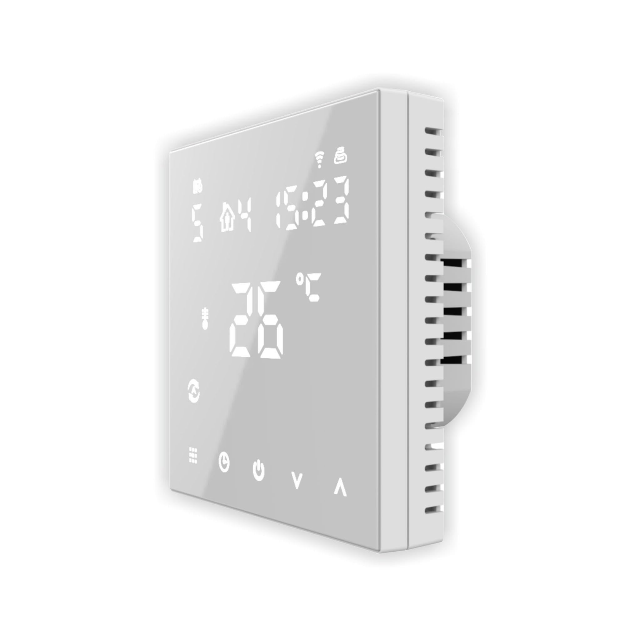 Automat-on Zigbee Thermostat Fussbodenheizung | Raumthermostat Fußbodenheizung PRO2 | Steuerung Wandthermostat Fußbodenheizung mit Tuya, SmartLife oder ohne App und Alexa (Weiss)