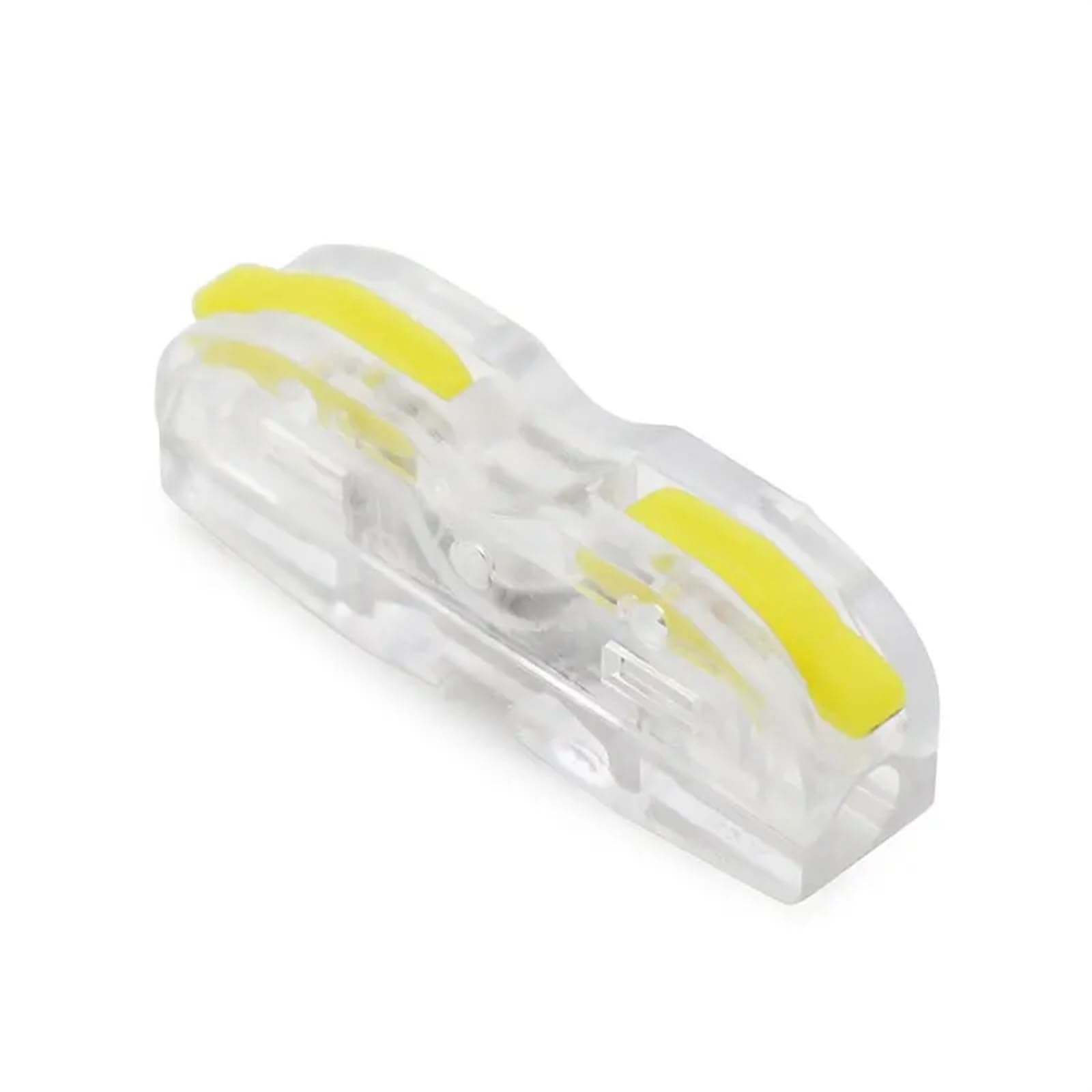 SPL-1 Mini Fast Quick Wire Connector Universeller kompakter Federverdrahtungs-Spleißverbinder, einsteckbarer Leiterklemmenblock for LED(Y,100 PCS)